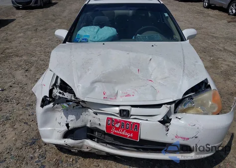 2002 Honda Civic Ex из США, поврежденный, VIN 1HGEM22952L087950